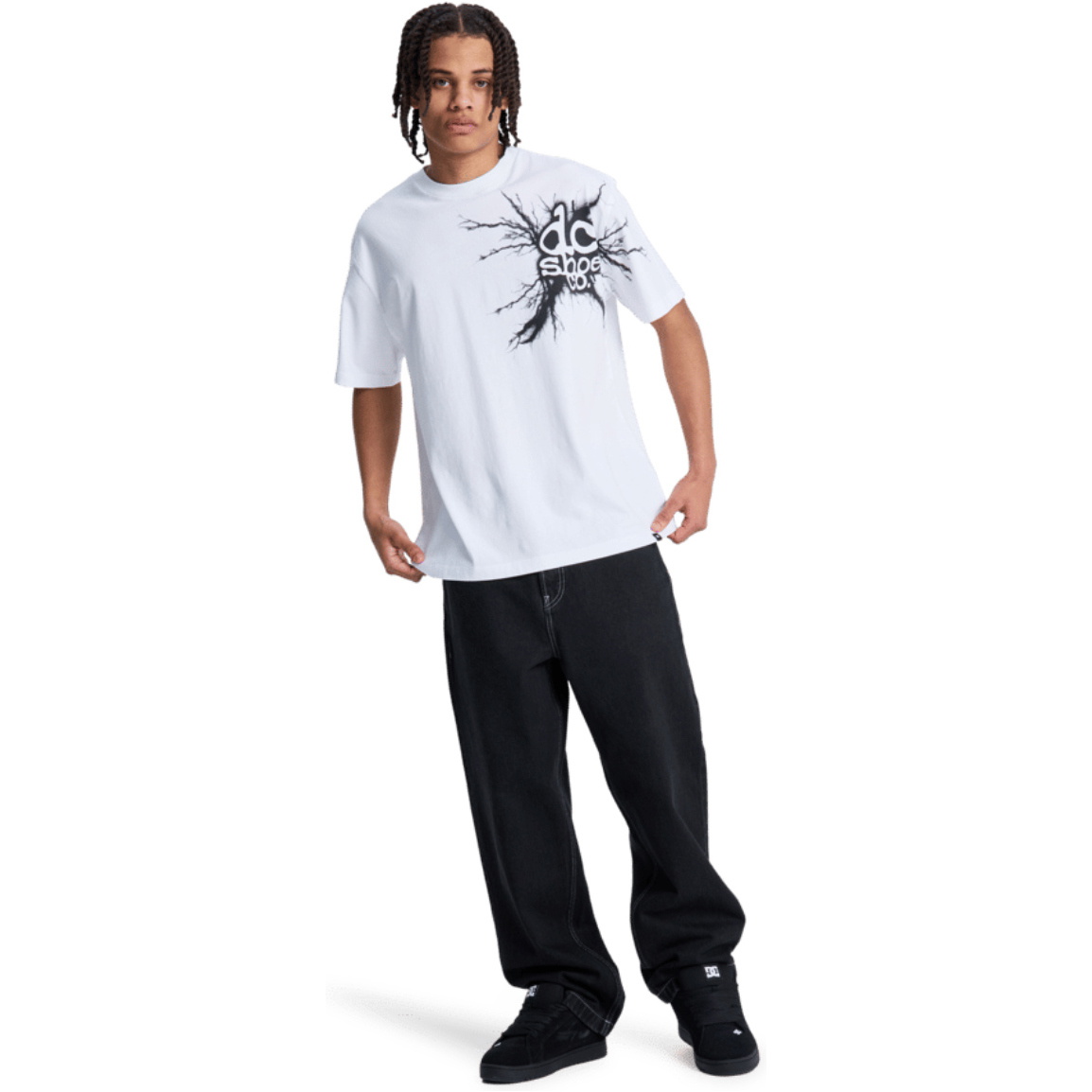 2026 DC Shoes Mens Baggy Denim Jeans EDYDP03435 - Black Tint